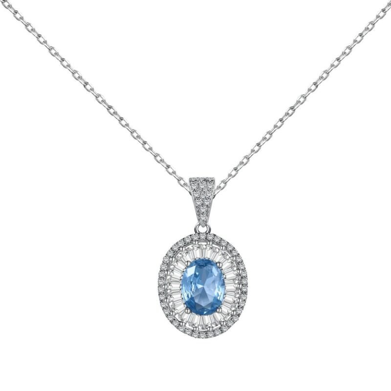 Dazzling oval necklace