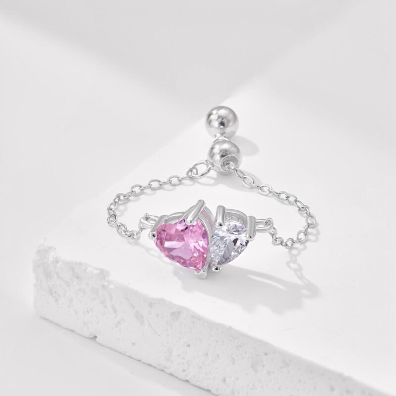 Adjustable corazón ring - Image 2